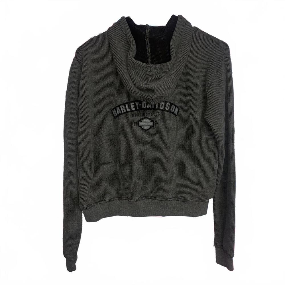 Vintage Harley Davidson Grey Hoodie Jacket